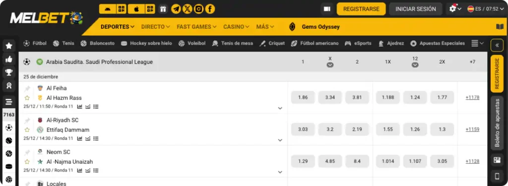 Melbet casino Apuestas